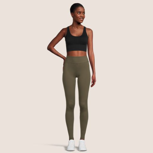 TallFit Tall Women’s 36”/37” Mid Waisted Extra Long Leggings with Phone  Pocket Ankle Length Workout Active Pants