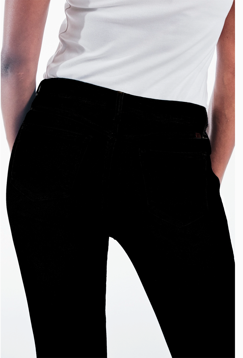 1822 Extra Long Butter Slim Black Bootcut Jeans