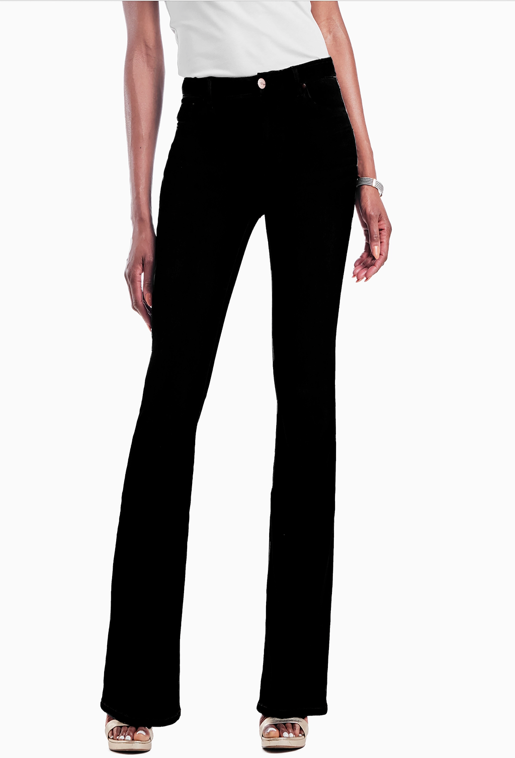 1822 Extra Long Butter Slim Black Bootcut Jeans