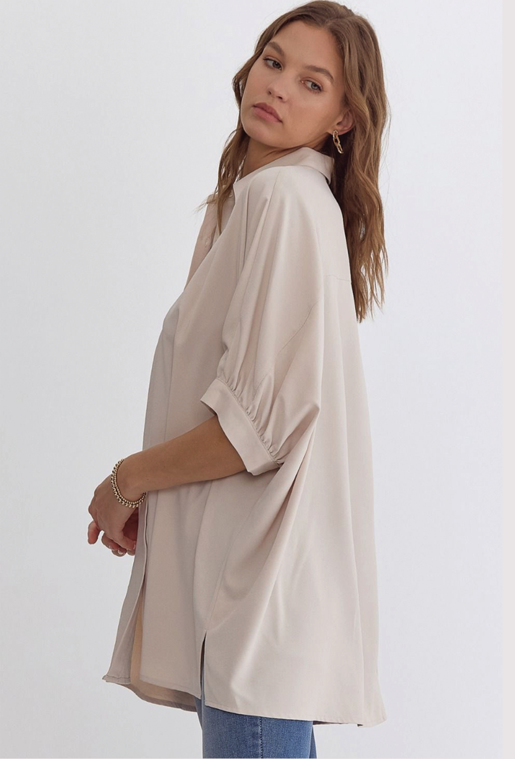 Entro Drapey Dolman Sleeve Shirt