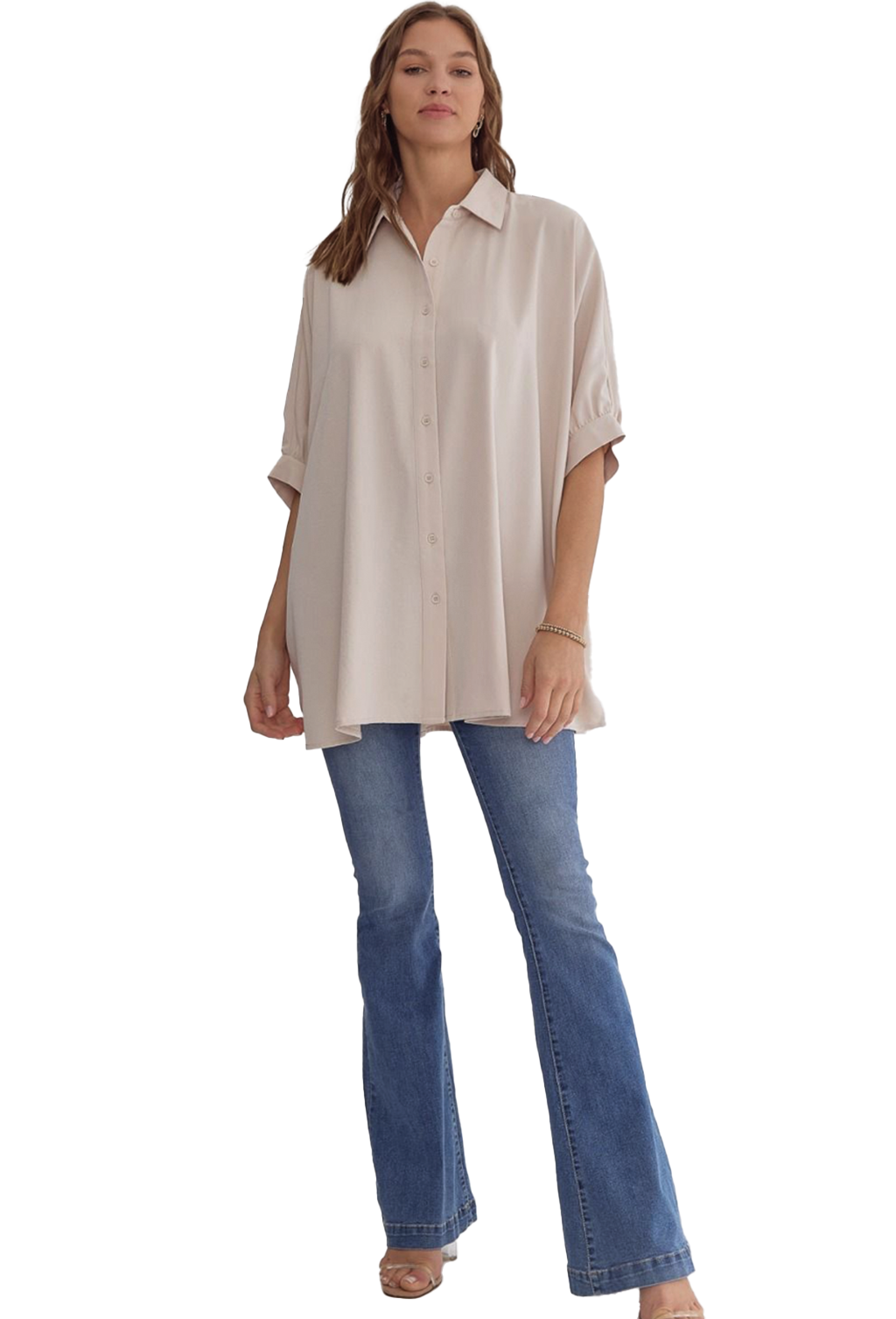 Entro Drapey Dolman Sleeve Shirt