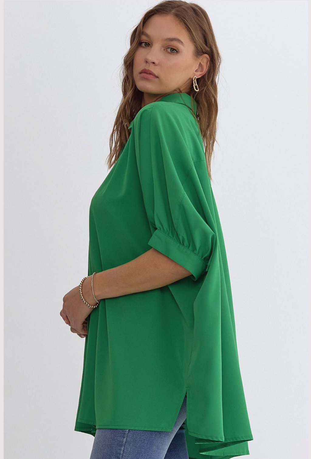 Entro Drapey Dolman Sleeve Shirt