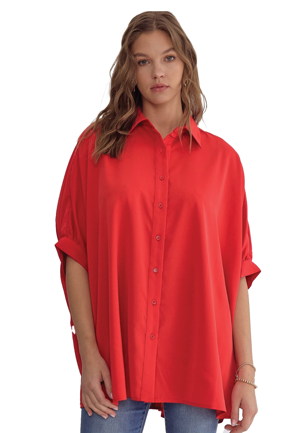 Entro Drapey Dolman Sleeve Shirt